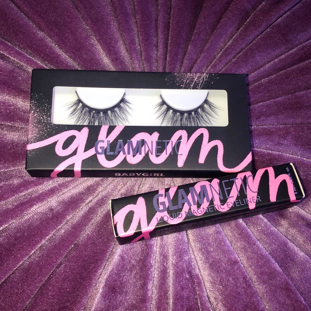 Glamnetic babygirl lashes and magnetic liner